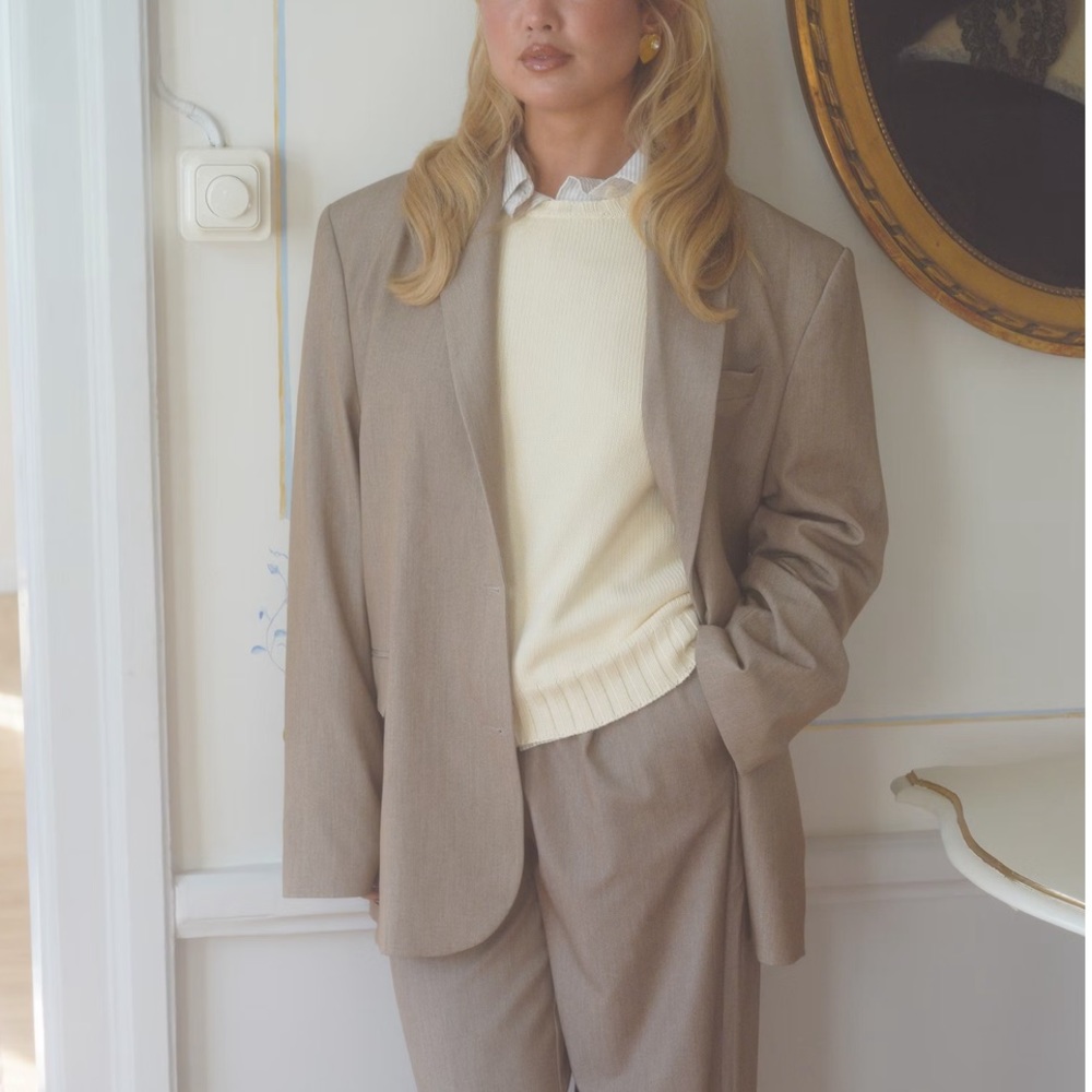 Djerf Avenue Forever Blazer Oat